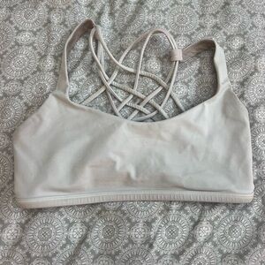 Size 6 White Lululemon Sports Bra